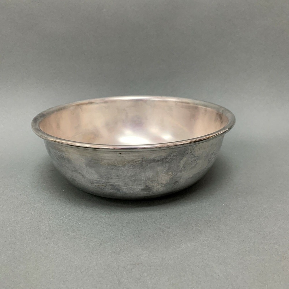 Silver Plate Serving Bowl 8 7/8‎ x 2 7/8 high